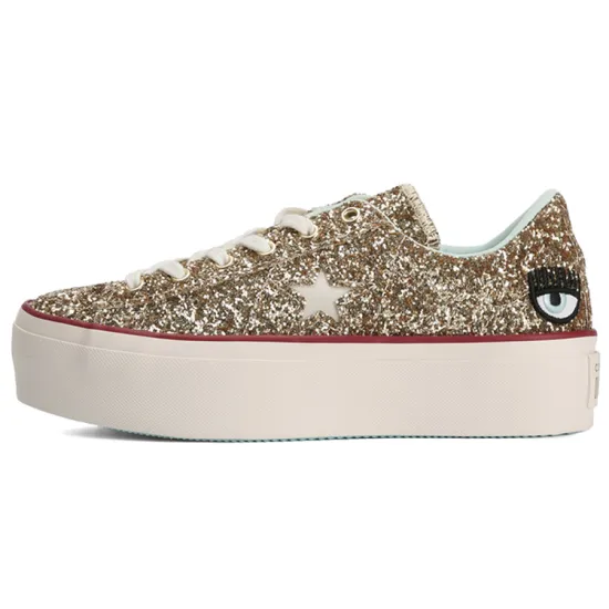 Converse One Star Chiara Ferragni X Women's Platform Ox 'Gold Glacier Blue'