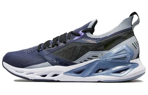 Xtep Mesh Shock Absorbing Spin Technology Comfortable Sports Shoes Purple Black
