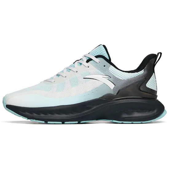 ANTA Tron 1.5 Running Shoes Men Low-Top Ivory White/River Water Blue/Black