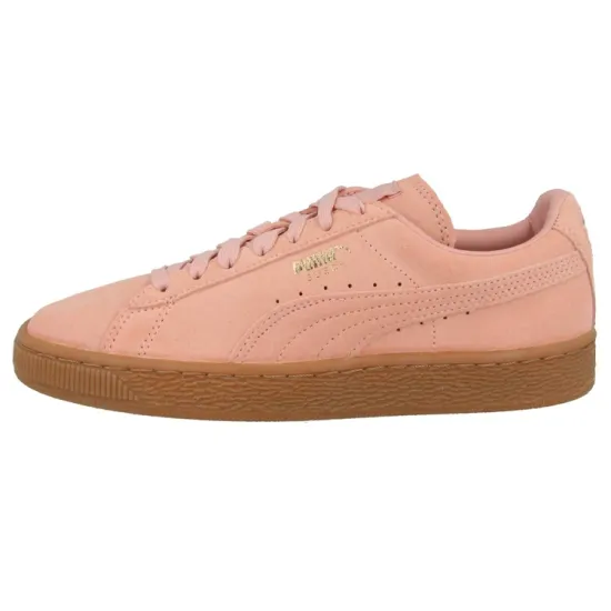 Puma Suede Skateboarding Shoes Women's Low-top Powder