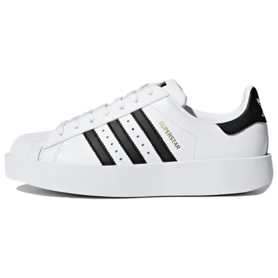 Adidas Superstar Bold Leather White Black Women's