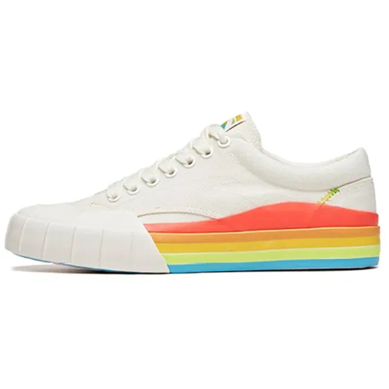 ANTA Life Collection Skateboard Shoes Women's Low-Top White