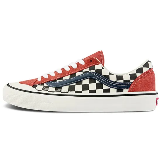 Vans Style 36 Skateboarding Shoes Unisex Low-top Black/University Red
