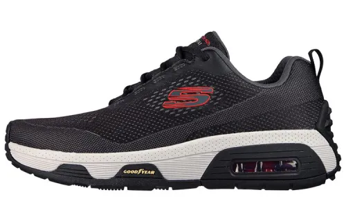 Skechers Skech Air Extreme Comfortable Low top Running Shoes Men's Black Red