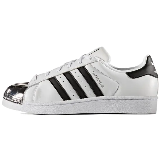 Adidas Originals Superstar Series Skateboard Shoes Women's Low-top Silver