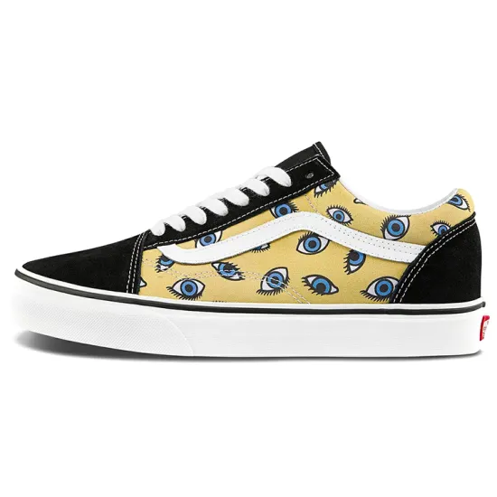 Vans Old Skool Skateboarding Shoes Unisex Low-top Black/yellow
