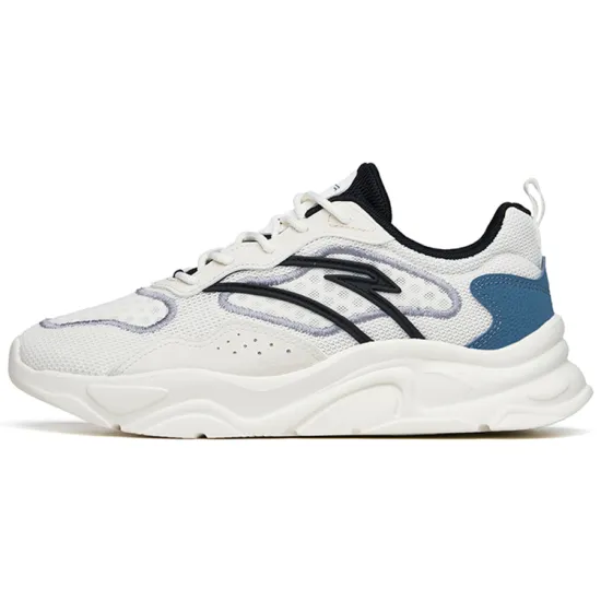 Anta Life Collection Cushioned Slip Resistant Abrasion Resistant Low Top Sports Casual Shoes Men's White Black Gray