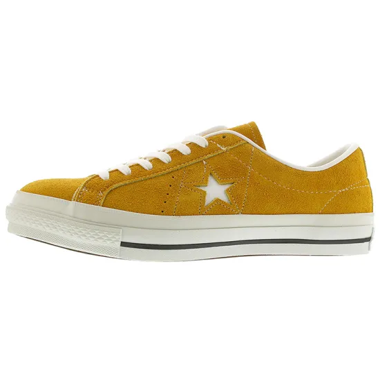 Converse One Star J Suede Low Running Shoes Yellow/White Women's