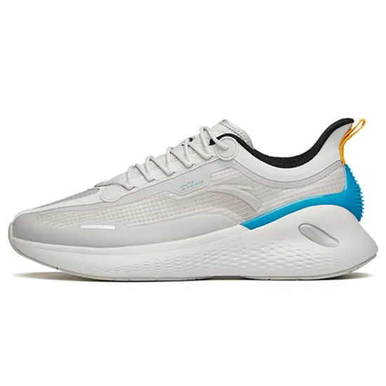 ANTA Breaking Wind Running Shoes Men Low-Top Gray Blue