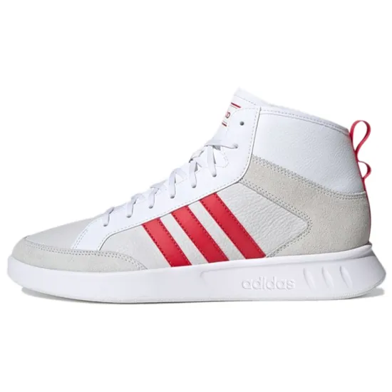 Adidas Court80s Skateboarding Shoes Unisex Mid-top White/Red/Gray