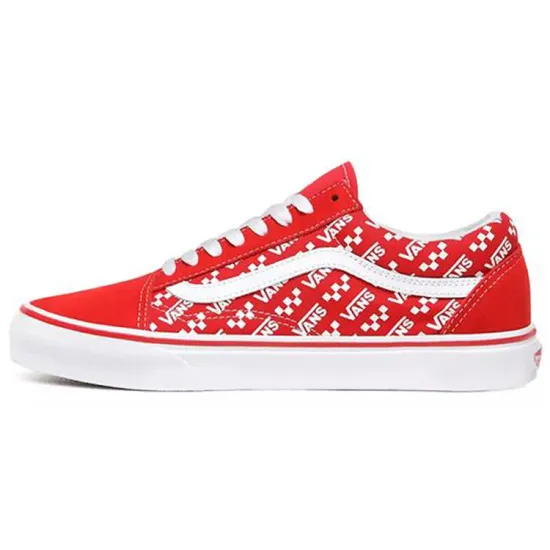 Vans Old Skool 'Logo Repeat - Racing Red'
