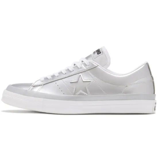 Converse One Star Skateboarding Shoes Unisex Low-top White/Silver