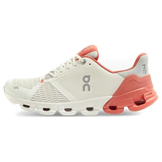 On Cloudflyer Cushioned Slip-Resistant Support Low-Top Running Shoes Women's Coral Red