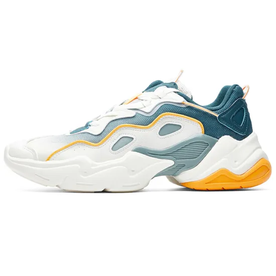 ANTA Life Collection Chunky Sneakers Men Low-Top White Blue