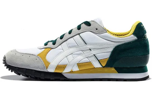 Onitsuka Tiger ColoradoColorado Eighty Five Abrasion Resistant Low top Marathon Running Shoes Unisex White Yellow Green