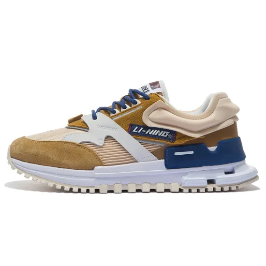 LiNing 001 Casual Shoes Men Low-Top Bone Brown/Almond Khaki
