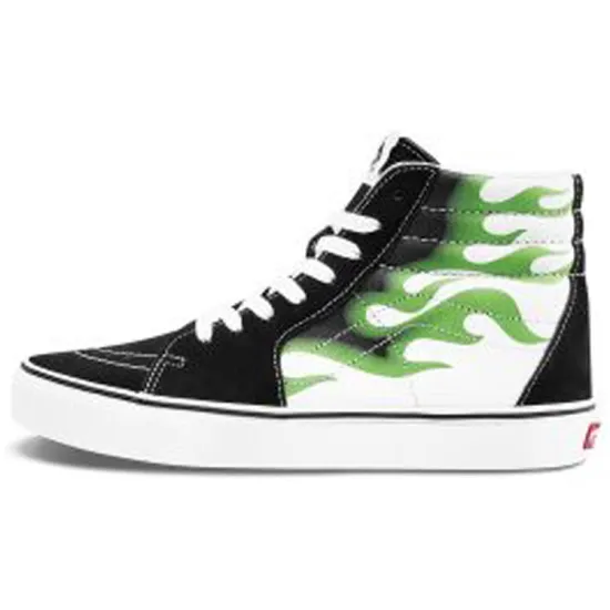 Sk8 Vans Hi 'Flame Black White'