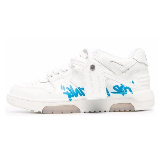 OFF-WHITE Out Of Office "OOO" Low For Walking White Blue Women's