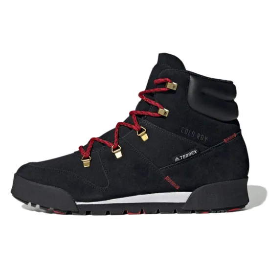 Adidas Terrex Snowpitch Hiking Shoes Men High-top Black/Red/White