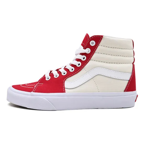 Vans SK8 Skateboarding Shoes Unisex High-top White/red