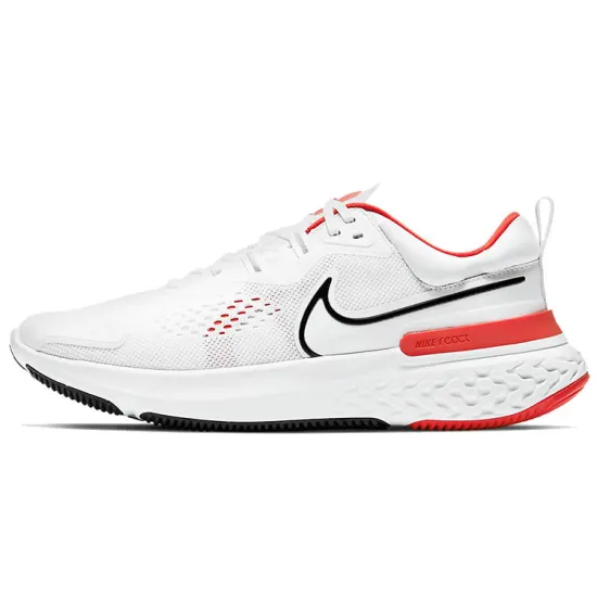 Nike React Miler 2 Running Shoes Men Low-top White/Red/Black