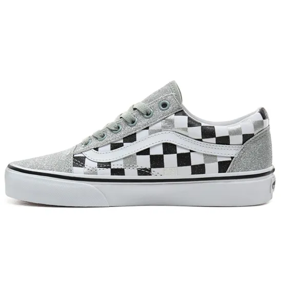 Vans Old Skool Glitter Checkerboard Women's