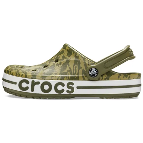 Crocs 4 Printing Camouflage Green Unisex Sandals