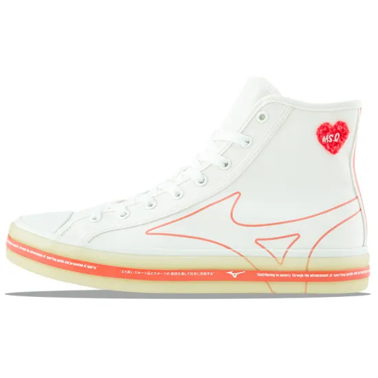 Mizuno Courts Msq High-Top Sneakers White/Orange