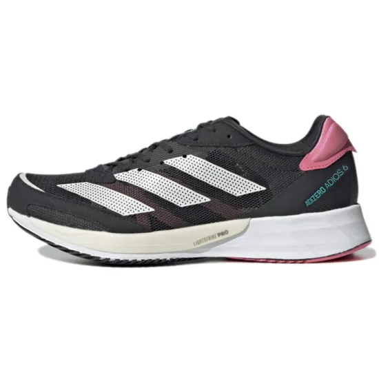 Adidas Adizero Adios 6 Running Shoes Women's Low-Top Black Pink