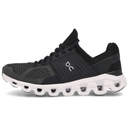 On Running Cloudswift Black Rock White Women's