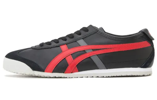 Onitsuka Tiger MEXICO 66 Casual Shoes Unisex Low Top Black/Red