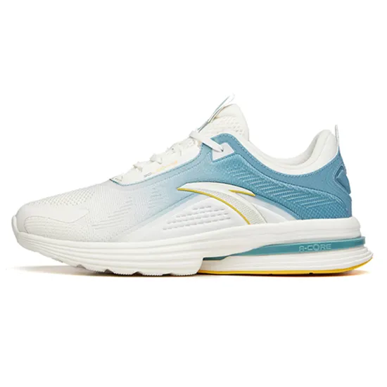 ANTA Running Shoes Men Low-Top Silk Blue/Green/Ivory White