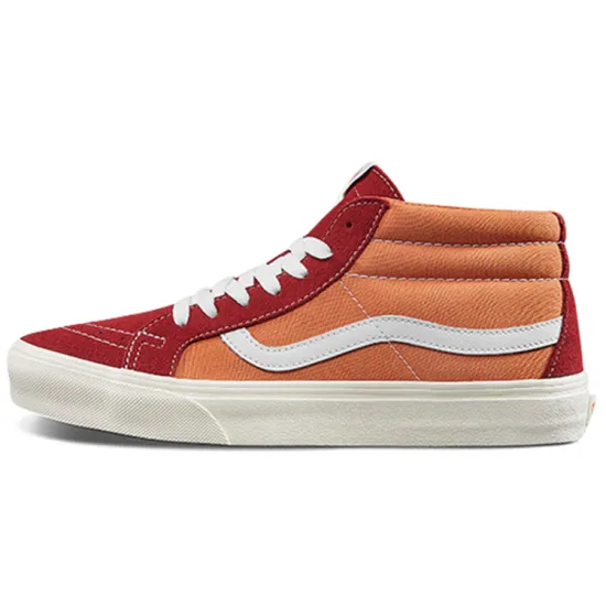 Vans SK8 Skateboarding Shoes Unisex Mid-top Orange/Red