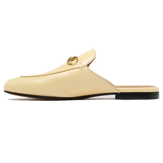GUCCI Wrap-toe Slippers Women's Beige
