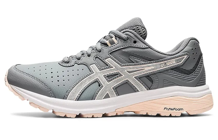 Asics GT 1000 Leather Low top Running Shoes Women's Gray