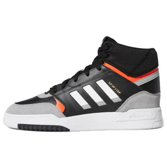 adidas originals Drop Step Skateboarding Shoes Unisex High-top Black/Orange