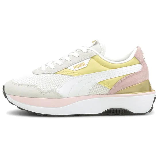 PUMA Cruise Rider Trainer Running Shoes Women's Low-top White/yellow/pink