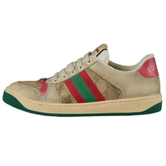 GUCCI Gg Screener Distressed 'GG Canvas - Pink'