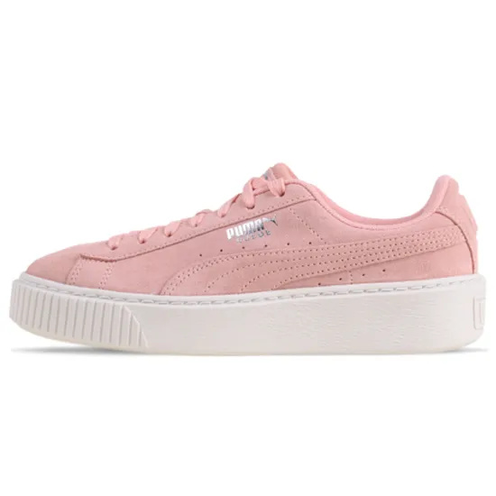 PUMA Basket Series Skateboarding Shoes Women's Low-top Pink