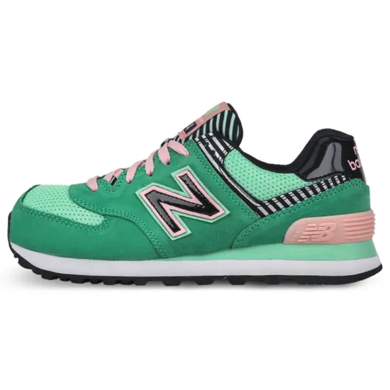 New Balance 574 Green Slate Peridot Green Women's