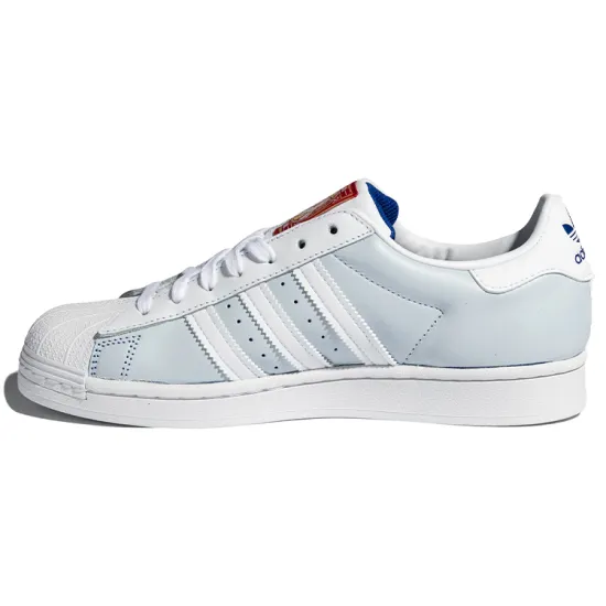 Adidas Originals Superstar Series Skateboard Shoes Unisex Low-top Blue/white/red