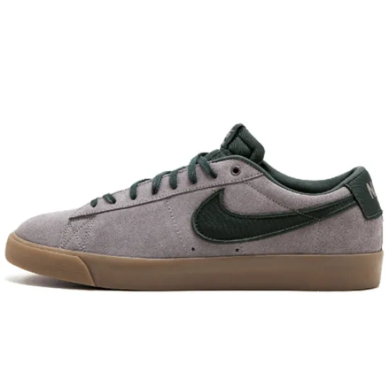 Nike Blazer Skateboarding Shoes Men Low-top Grey/Green