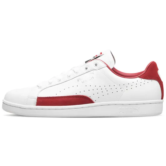 Puma Match Skateboarding Shoes Men Low-top White/Red