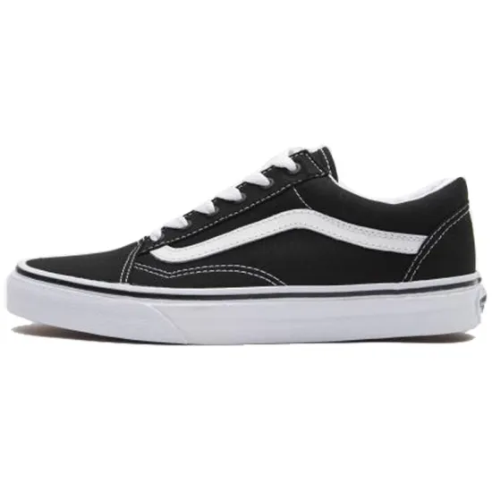 Vans Old Skool Black White White Heel Tab