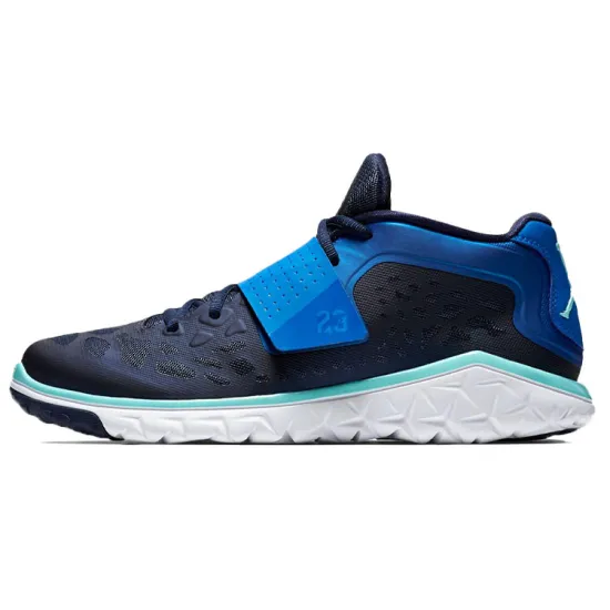 Jordan Trainer Training Shoes Men Mid-top White/Royal Blue/Fern Green