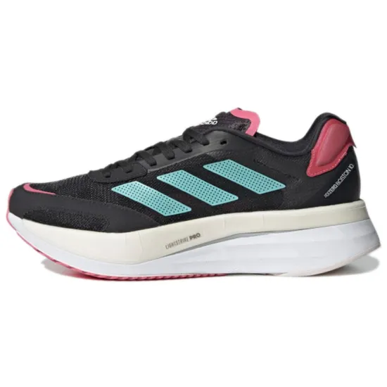 Adidas Adizero Boston 10 Running Shoes Women's Low-top Black/Blue