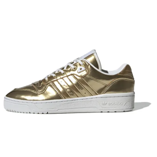 Adidas Originals Rivalry Skateboarding Shoes Unisex Low-top Gold/White