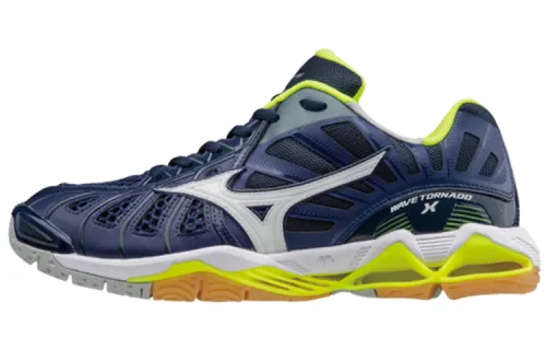 Mizuno Wave Tornado X Textile, Synthetic Leather Slip Resistant, Abrasion Resistant, Breathable Low top Running Shoes