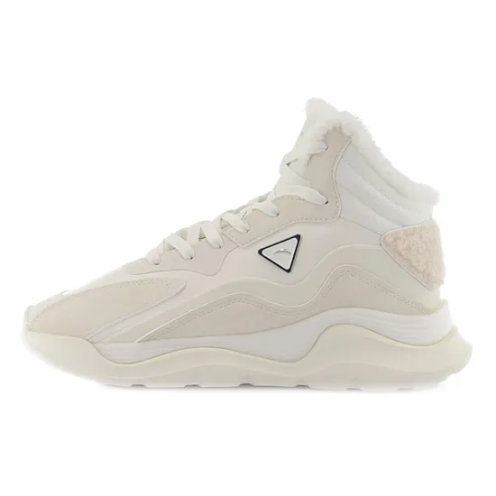 ANTA Life Collection Casual Shoes Women's High-Top Light Beige White/Ivory White