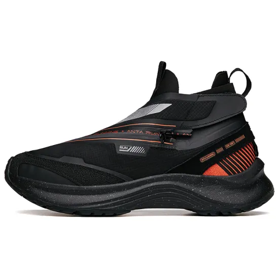 ANTA Running Collection Running Shoes Men Mid-Top Black/Lava Orange